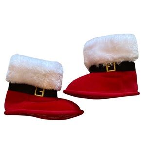 Little Me Santa Boots Infant Size 3